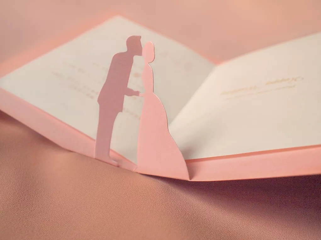 Chris & Grace Wedding Invitation | 蘇吳喜帖 - Pop Up Card